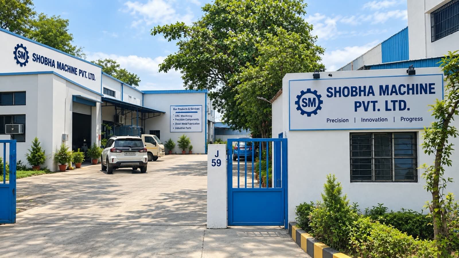 Shobha Machine Pvt. Ltd. tool room and standard room building at J-59, MIDC Ambad, Nashik